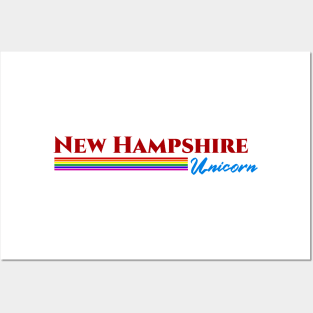 New Hampshire Unicorn Gift Posters and Art